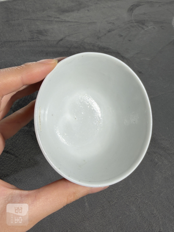 清晚期青花寒江独钓纹杯 - 图8